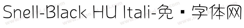 Snell-Black HU Itali字体转换
